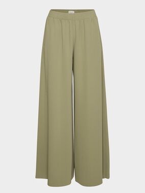 Aritzia Babaton Parker Palazzo Pant Studio Drape Sundried Olive Size Small